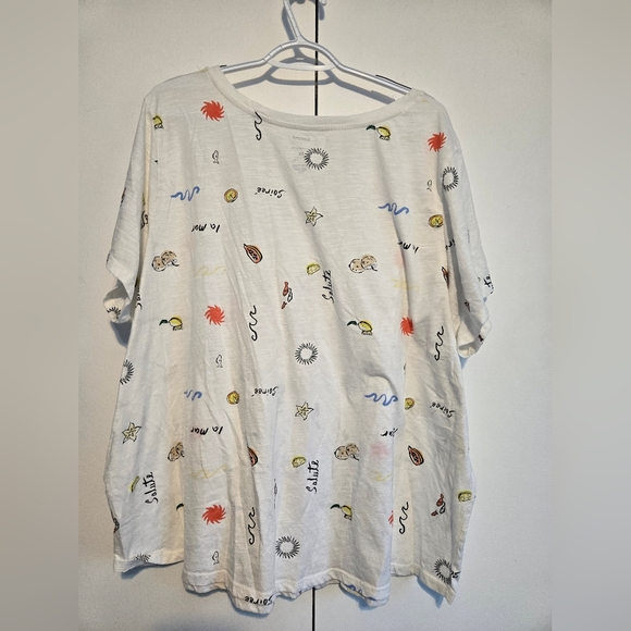 Sonoma White Graphic Short Sleeve Tee - Picture 5 of 5